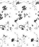 黑白花卉圖案紋理背景