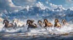 雪域奔馬圖