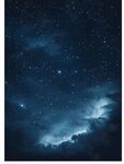 夢幻星空下的云海