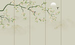 新中式工筆花鳥(niǎo)畫(huà)背景墻