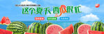 夏日西瓜促銷活動海報