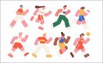 傳統舞蹈人物插畫