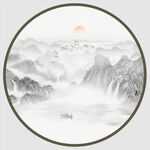 圓形山水畫