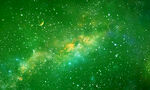 綠色宇宙星空背景