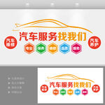 汽車養護文化墻
