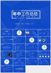 藍(lán)色極簡(jiǎn)年中總結(jié)報(bào)告PPT模板