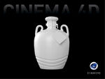 C4D酒壇模型
