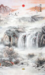 玄關(guān)山水畫