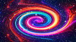 炫彩宇宙星空漩渦