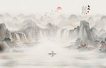 水墨意境山水畫