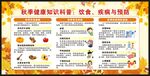 秋季健康教育知識宣傳欄