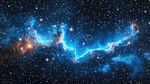 藍(lán)色星空宇宙星空