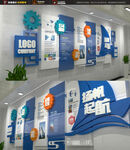 科技企業(yè)展廳墻面設(shè)計(jì)展示