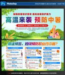 高溫來(lái)襲預(yù)防中暑宣傳海報(bào)