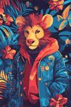 時(shí)尚獅子的叢林潮流時(shí)刻