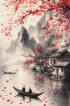 江南水鄉(xiāng) 落英繽紛的詩意
