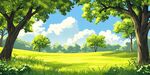 夏日綠野林間美好風(fēng)光