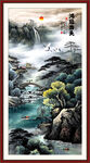 玄關(guān)山水畫
