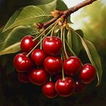 枝頭紅櫻桃 飽滿誘人