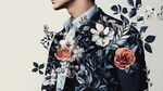 花卉裝飾男士西裝造型