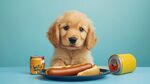 萌幼犬與美食的可愛瞬間