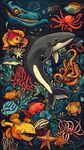 夢(mèng)幻海底世界海洋生物繪