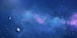 藍(lán)色宇宙星空背景