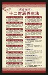 中醫(yī)十二時(shí)辰養(yǎng)生法海報(bào)