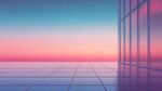 夢(mèng)幻窗邊的絢麗天空景色