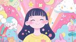 夢幻少女置身繽紛童話世界