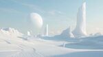 外星冰雪世界奇幻景觀