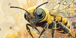 夢幻蜜蜂插畫 靈動(dòng)之美