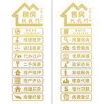 房產(chǎn)中介玻璃門貼紙