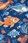 海洋魚(yú)群的夢(mèng)幻圖案世界