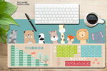 可愛卡通小清新小動物學習桌墊