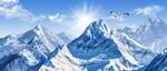 雪山風(fēng)景畫