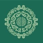 中式傳統(tǒng)圓形吉祥花紋圖案