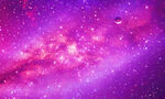 紫色宇宙星空星云背景圖
