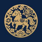 中國傳統(tǒng)新年馬年插畫