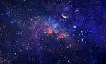 黑色宇宙星空背景墻