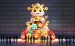 馬年彩燈
