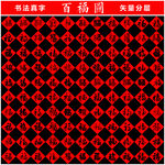 百福圖 書法真字