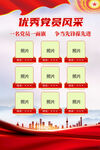 優(yōu)秀黨員風(fēng)采海報(bào)