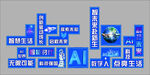 科技主題立體文字展示