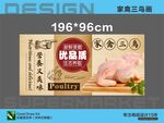 超市家禽三鳥噴畫海報