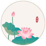 荷花矢量插畫(huà)
