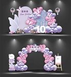 蝴蝶主題生日布置