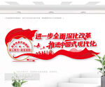 推進(jìn)中國式現(xiàn)代化黨建文化墻