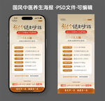 中國(guó)古典中醫(yī)養(yǎng)生知識(shí)海報(bào)