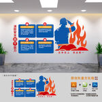 消防安全四個(gè)能力宣傳文化墻